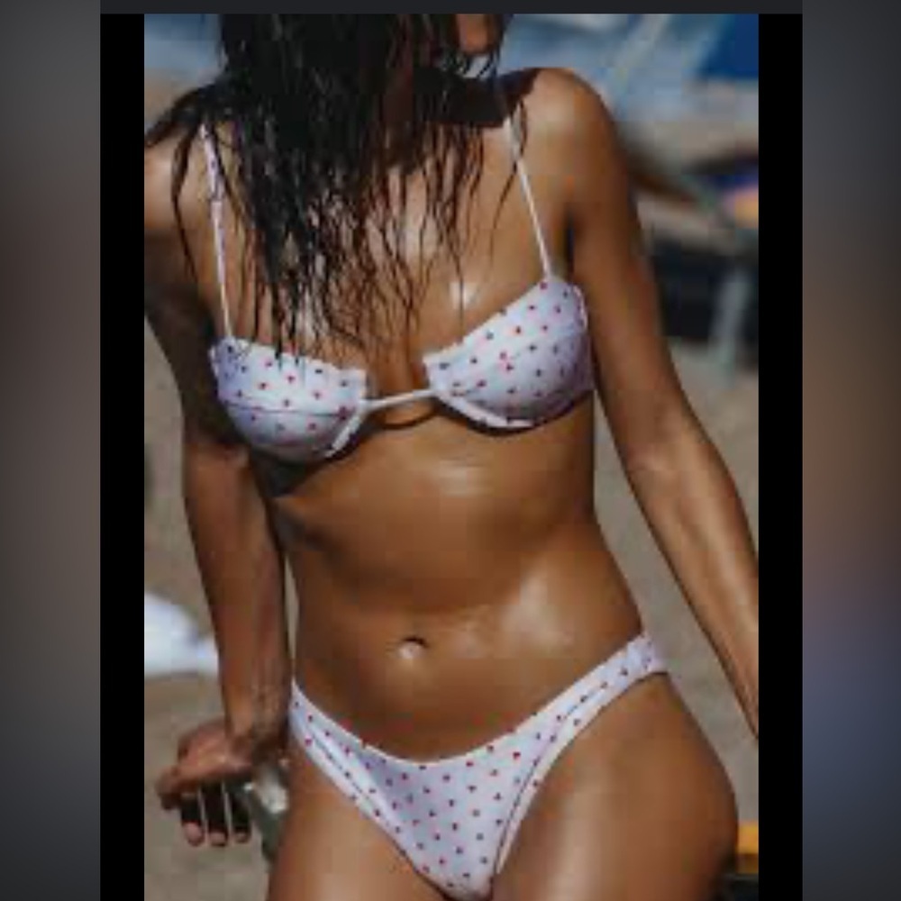 BRIGHT- Lola sweetheart bikini, top size large, bottom size  medium- NWT